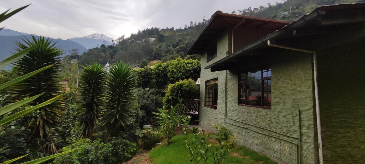 "Casa Verde" En Banos De Agua Santa Con Vista Al Volcan Tungurahua Kültér fotó