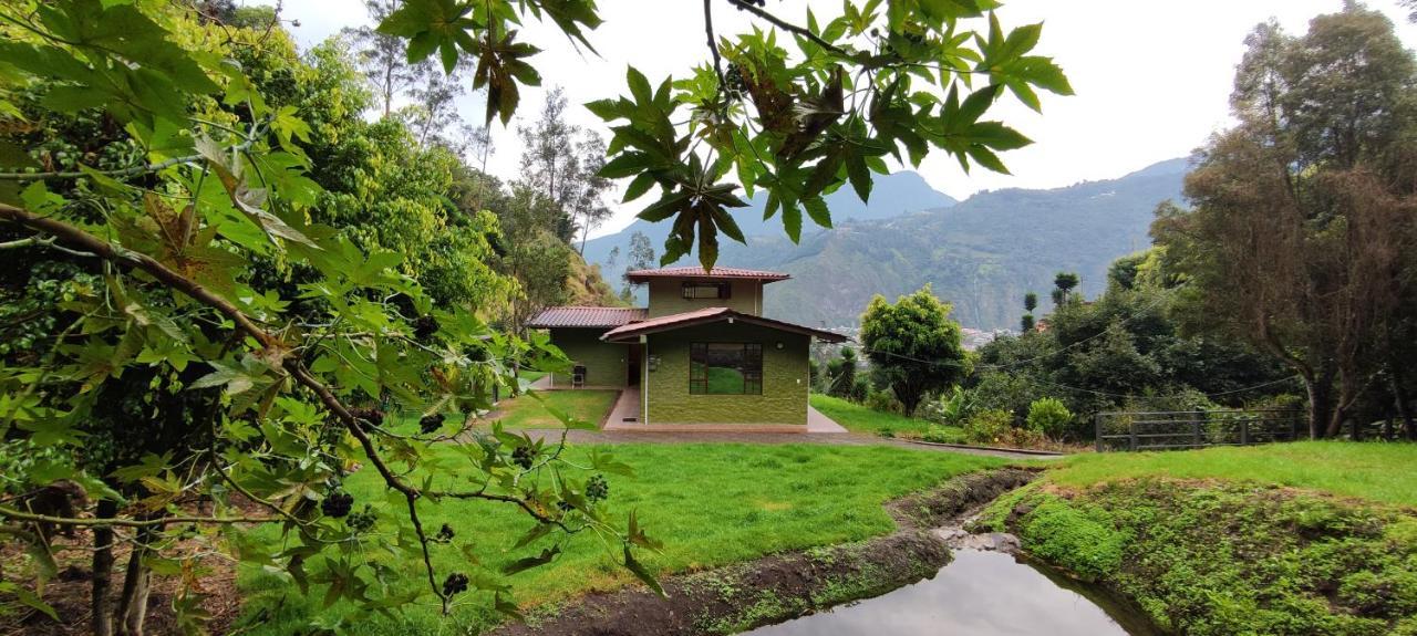 "Casa Verde" En Banos De Agua Santa Con Vista Al Volcan Tungurahua Kültér fotó