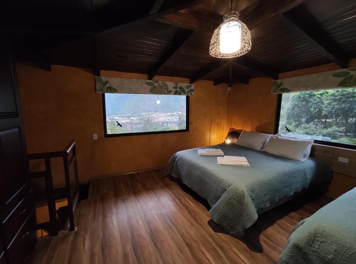"Casa Verde" En Banos De Agua Santa Con Vista Al Volcan Tungurahua Kültér fotó