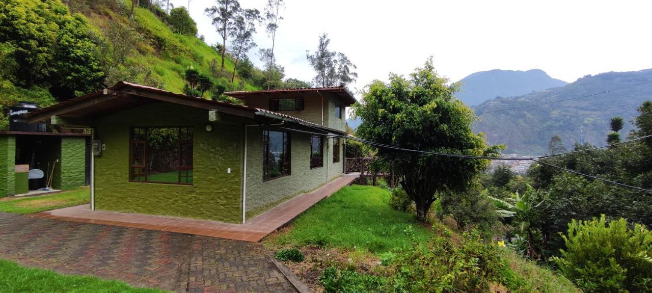 "Casa Verde" En Banos De Agua Santa Con Vista Al Volcan Tungurahua Kültér fotó