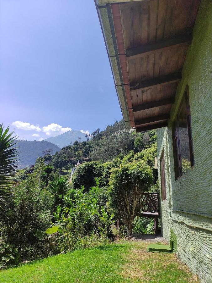 "Casa Verde" En Banos De Agua Santa Con Vista Al Volcan Tungurahua Kültér fotó